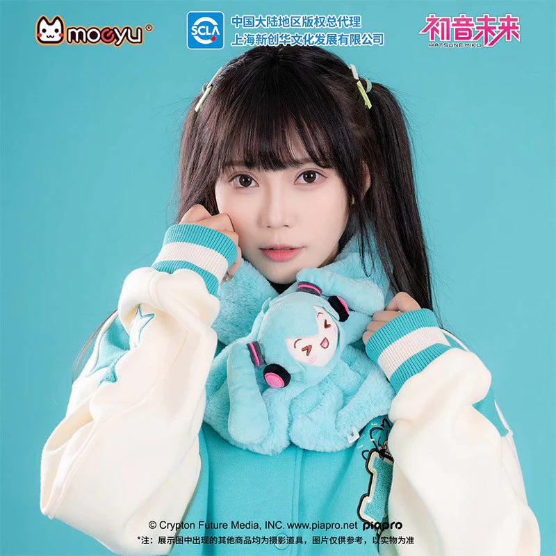 Moeyu Vocaloid Hatsune Miku Squinty Eyes Series Scarf
