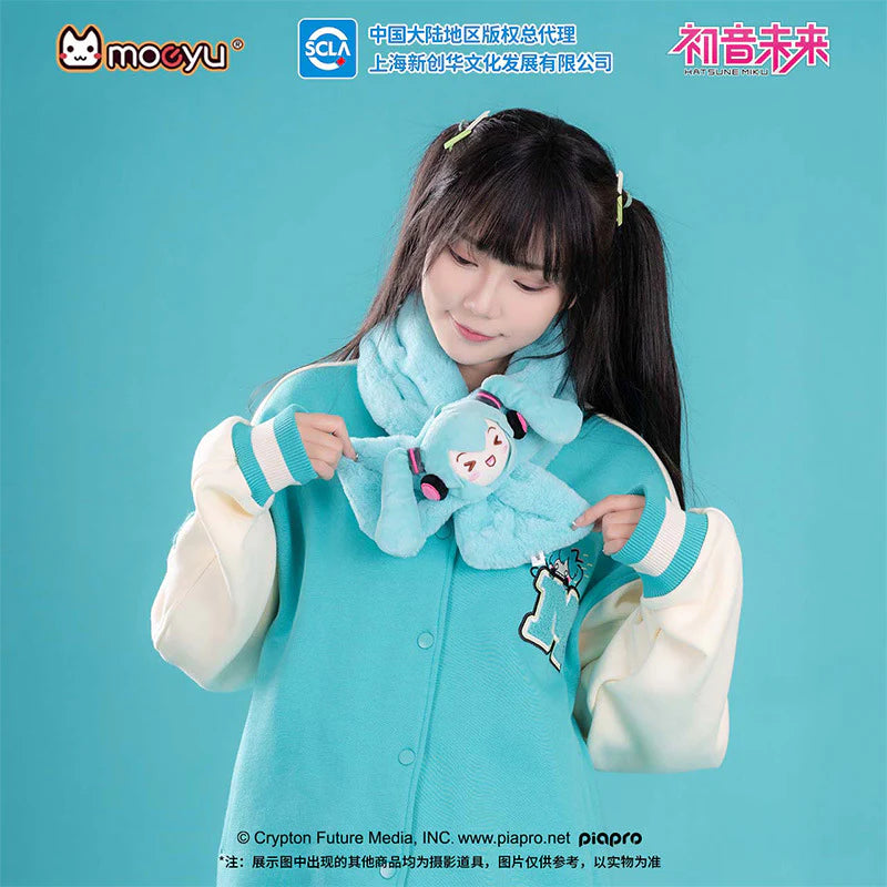 Moeyu Vocaloid Hatsune Miku Squinty Eyes Series Scarf