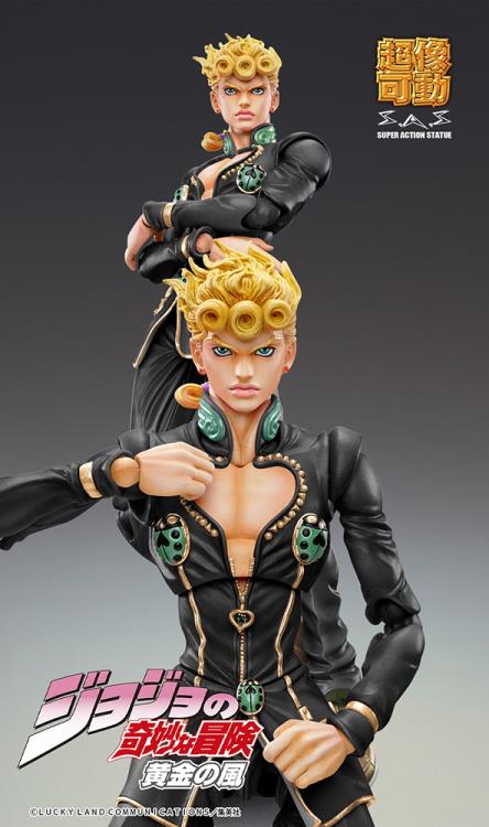 JoJo's Bizarre Adventure Super Action Statue Giorno Giovanna (Black Ver.)