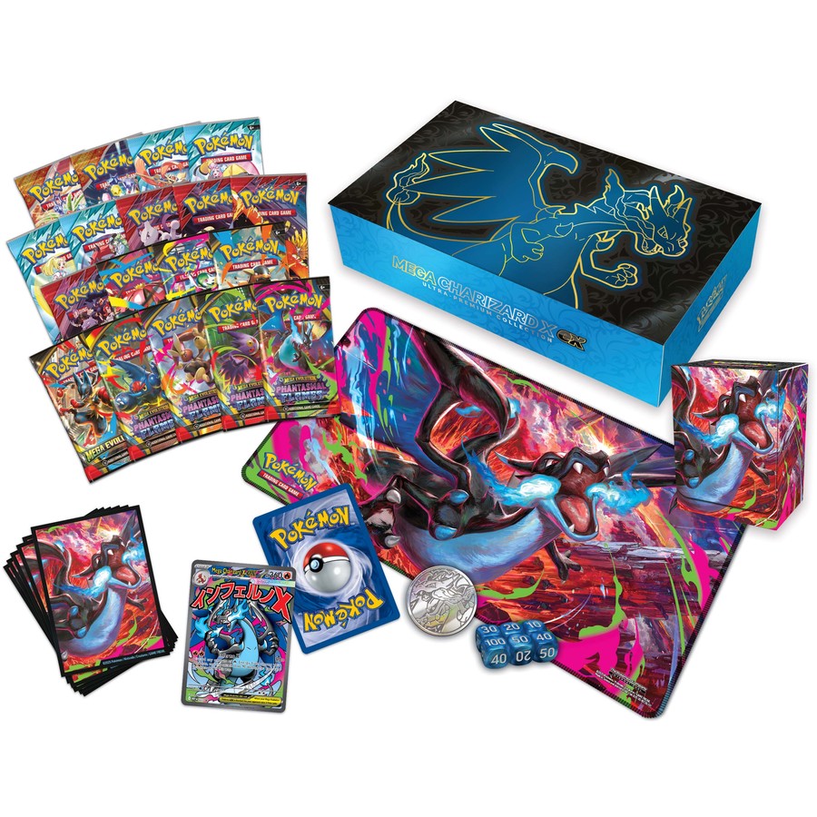 LIMITED TO 1 PER PERSON Pokemon TCG: Mega Charizard X ex Ultra-Premium Collection