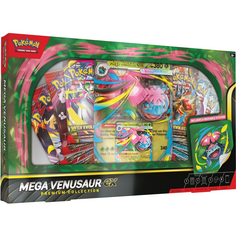 LIMITED TO 1 PER PERSON Pokemon TCG: Mega Venusaur ex Premium Collection Box