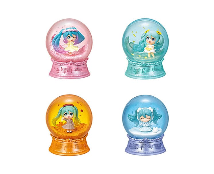 Re-ment Hatsune Miku Miku Scenery Dome Four Seasons Crystal Ball Blind Box Figure