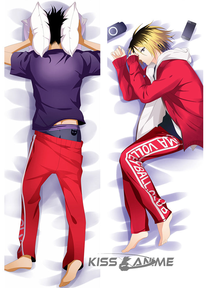 219 - Haikyuu!! Tetsuro Kuroo & Kenma Kozume Hugging Body Pillow Package