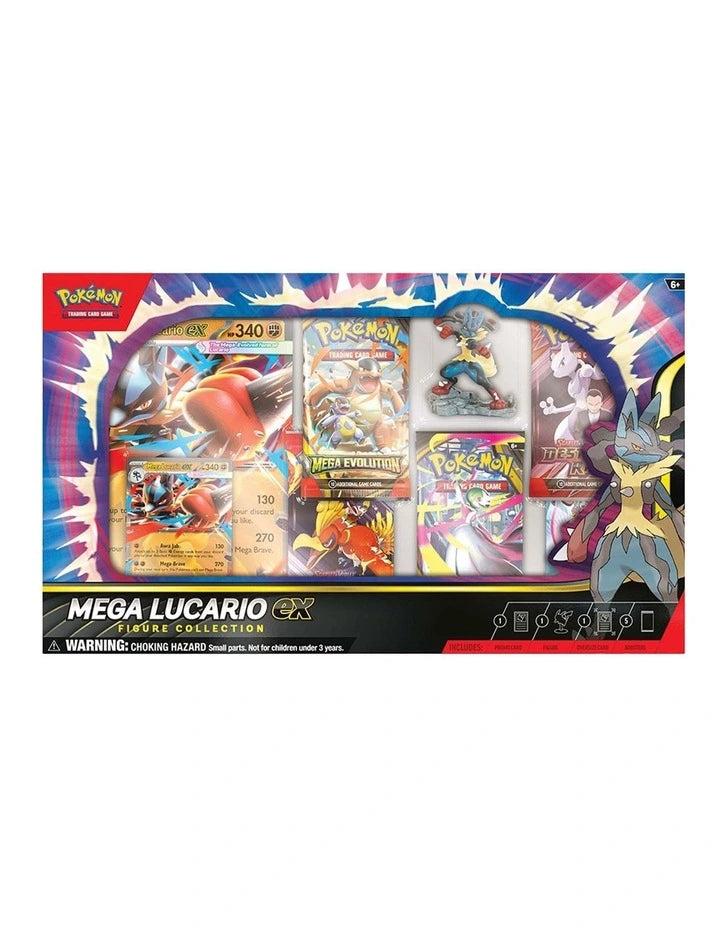 LIMITED TO 1 PER PERSON Pokemon TCG: Mega Evolution Mega Lucario EX Figure Collection