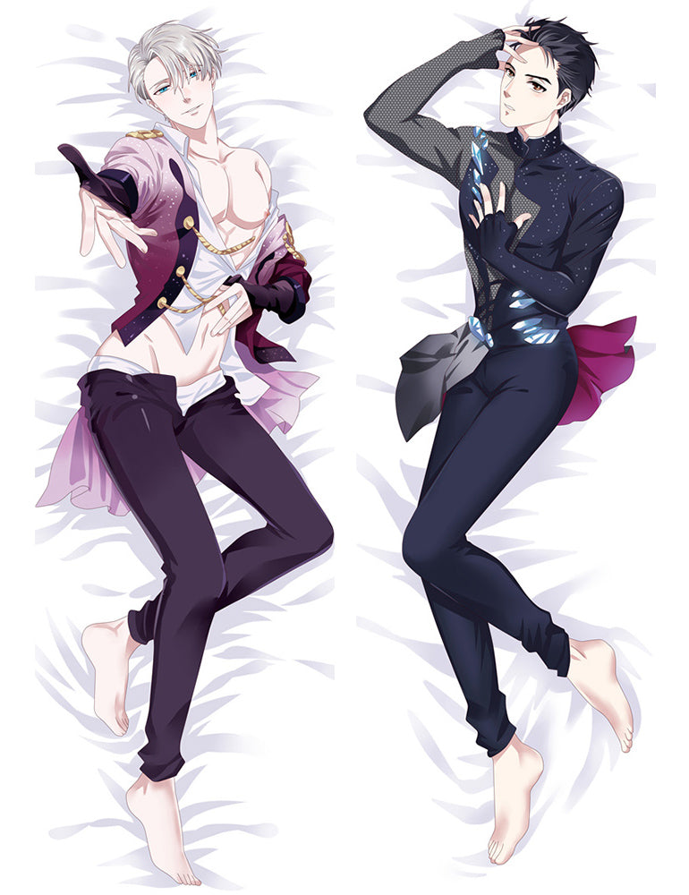 029 - Yuri!!! On Ice Victor Nikiforov & Yuri Katsuki Hugging Body Pillow Package