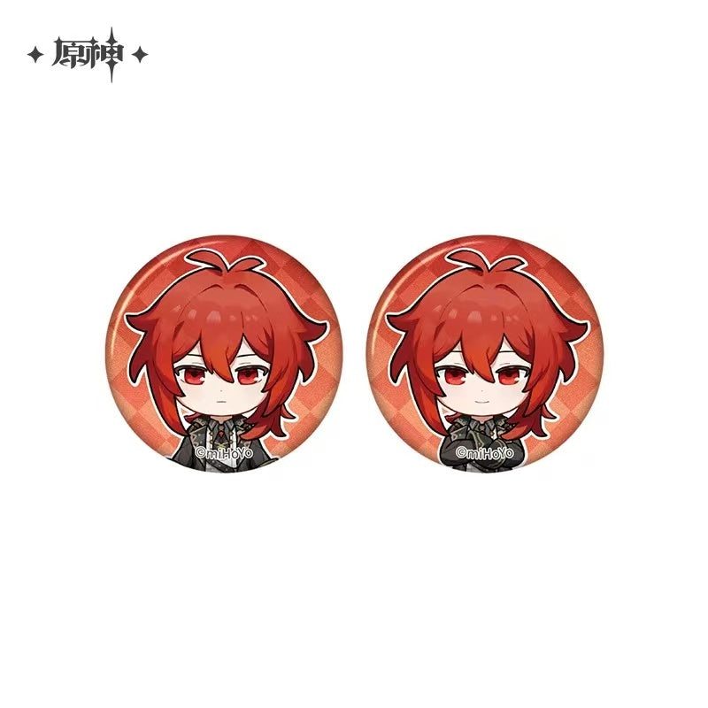 Genshin Impact Photo Reminiscing Series Official Mini Badge Set