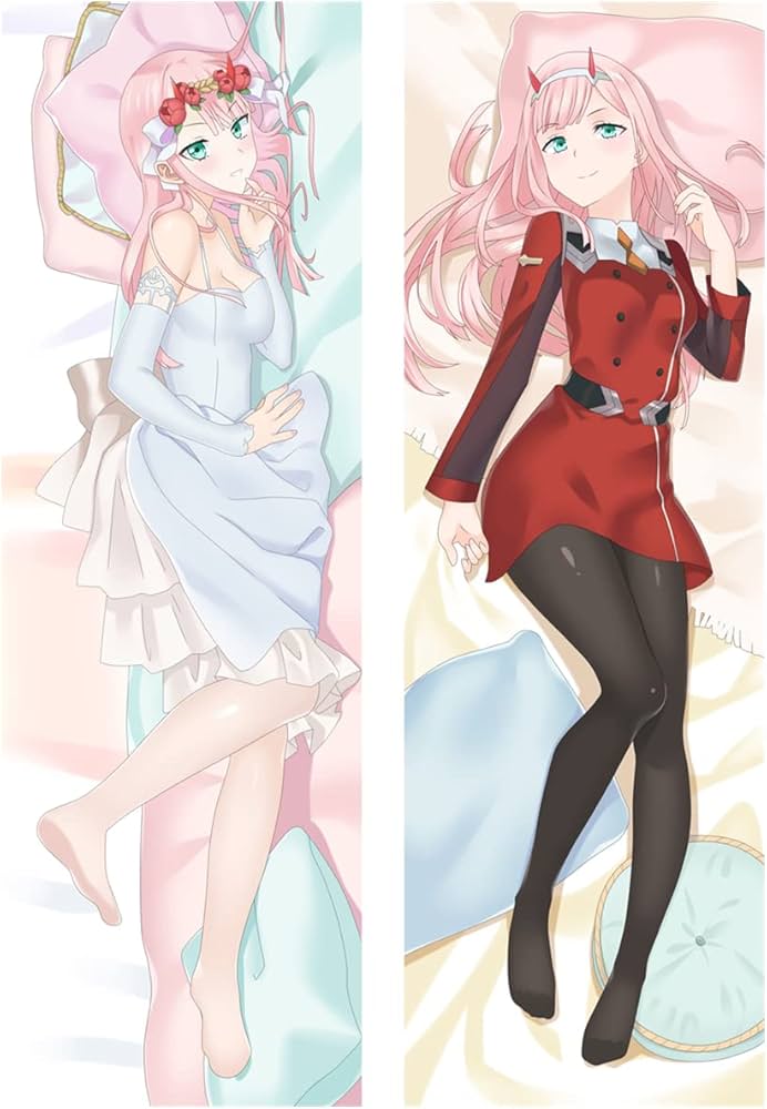 378 - Darling in the Franxx Zero Two Dakimakura Hugging Body Pillow Package