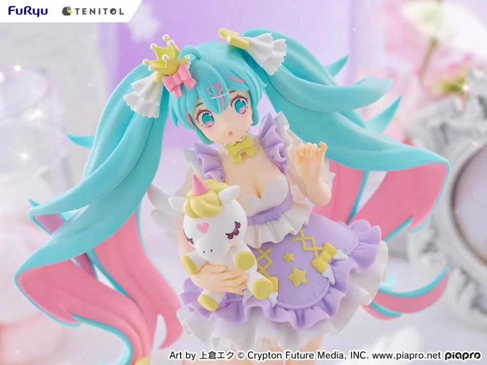 Vocaloid Tenitol Hatsune Miku (Yumekawa Princess Lavender Ver.) Figure