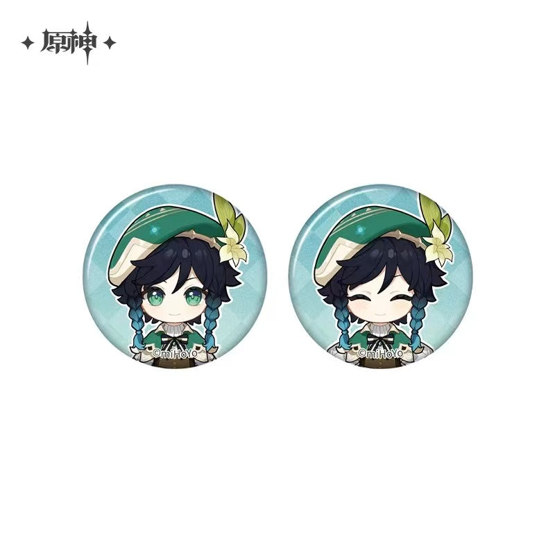 Genshin Impact Photo Reminiscing Series Official Mini Badge Set