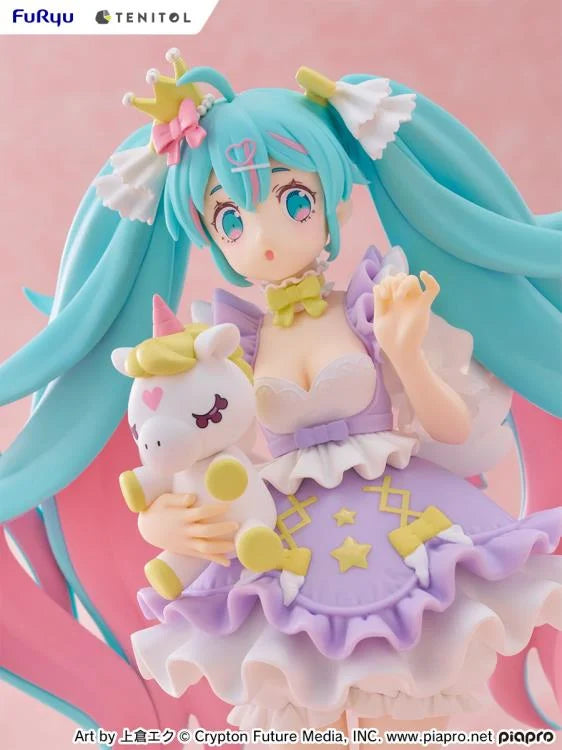 Vocaloid Tenitol Hatsune Miku (Yumekawa Princess Lavender Ver.) Figure