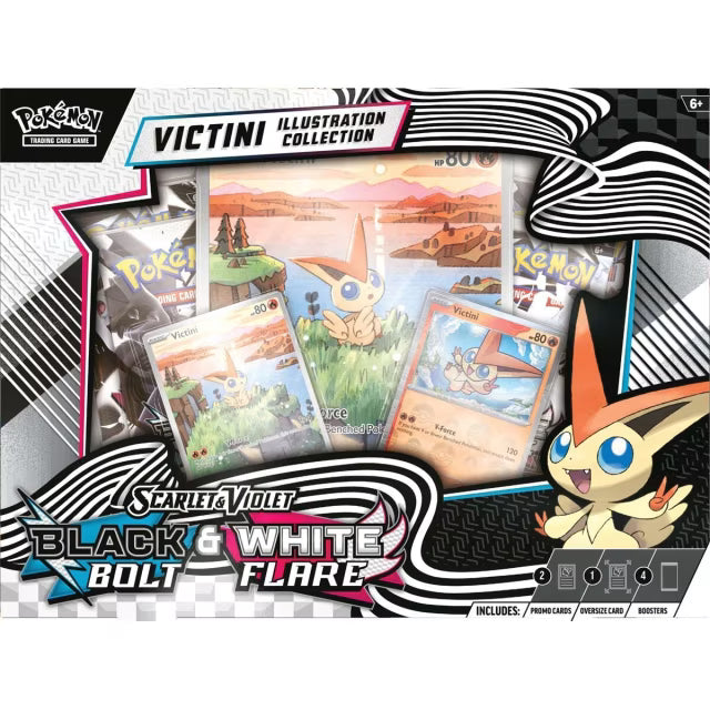 POKÉMON TCG: Black Bolt & White Flare Victini Illustration Collection
