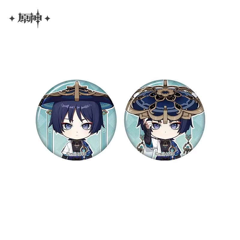 Genshin Impact Photo Reminiscing Series Official Mini Badge Set