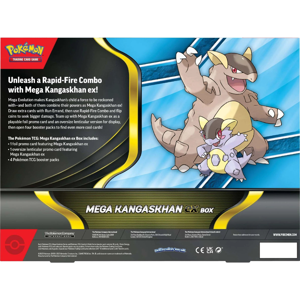 LIMITED TO 1 PER PERSON Pokemon TCG: Mega Kangaskhan ex Premium Collection Box