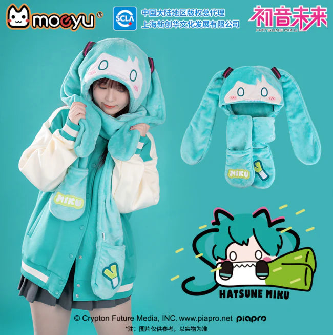 Moeyu Hatsune Miku Bite Series Hat Scarf