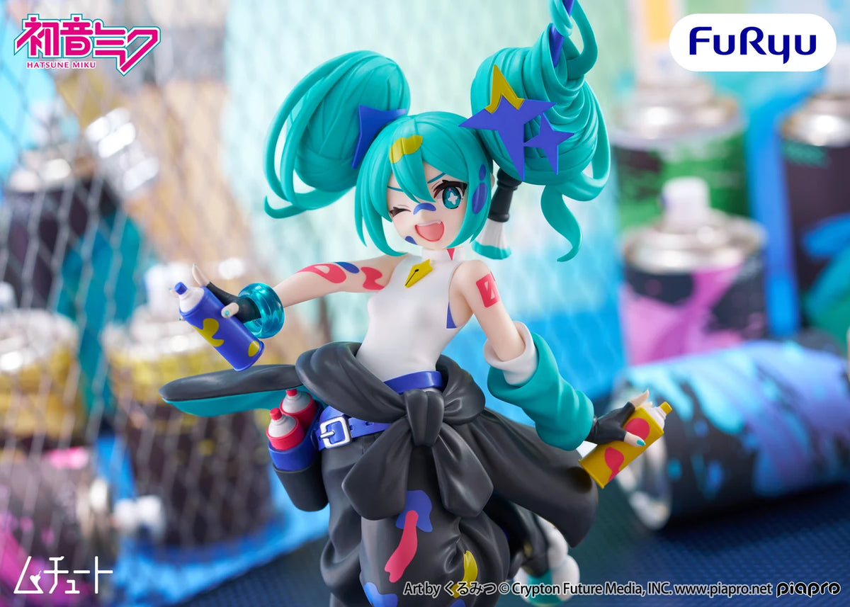 Vocaloid Muchute Hatsune Miku (Paint Girl Another Color Ver.) Figure