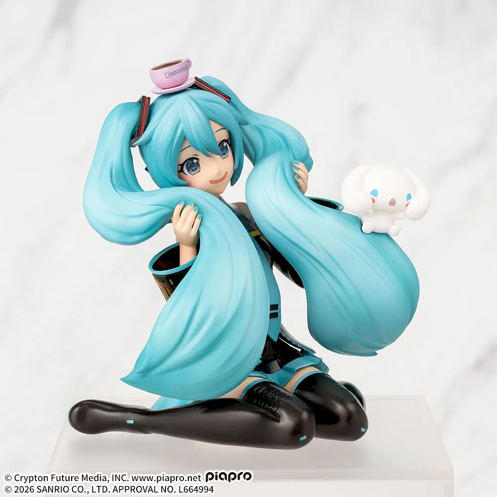 SEGA Hatsune Miku x Cinnamoroll Chokonose Mofutto Ver. Figure