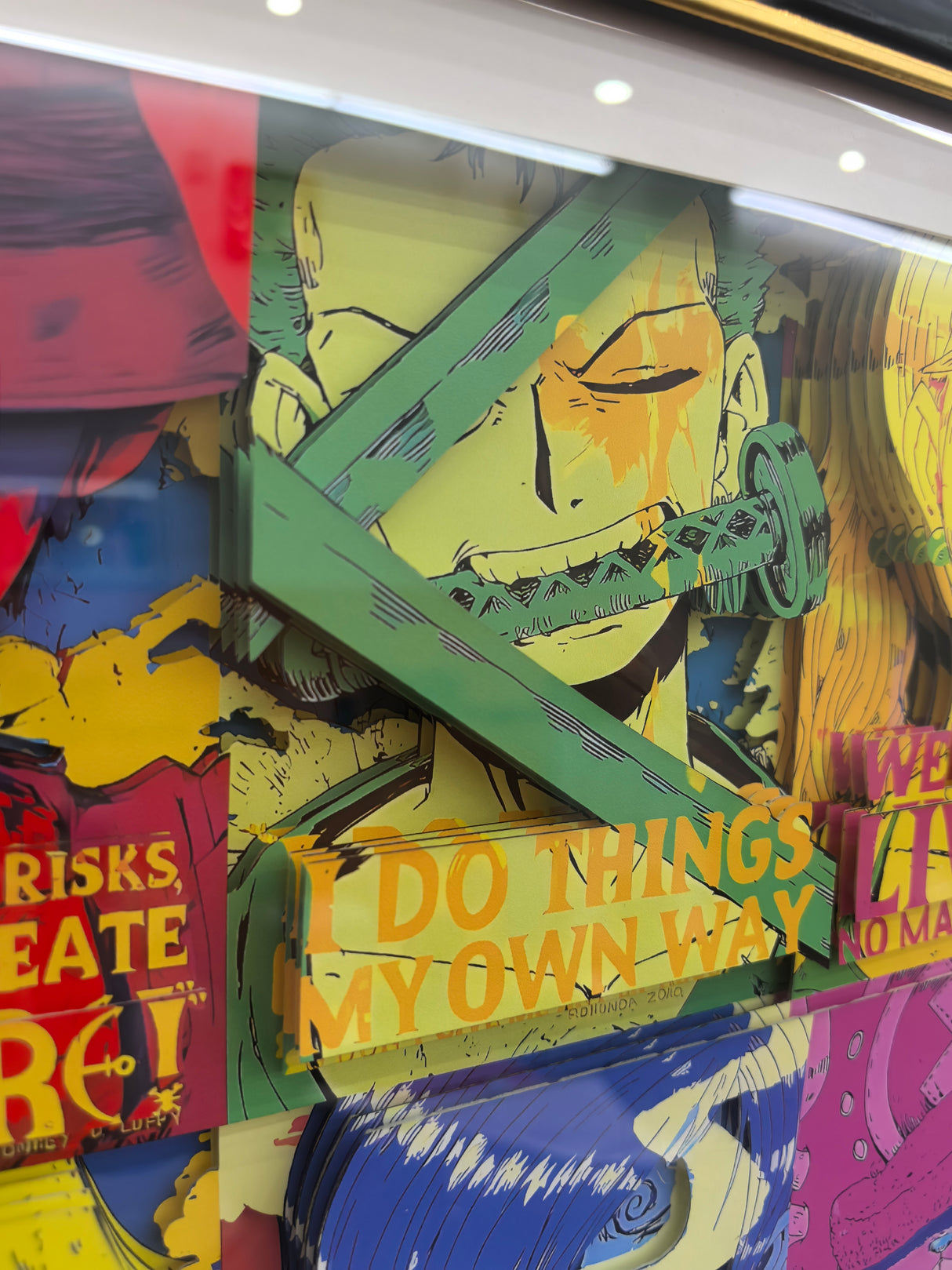 One Piece Handmade Multilayer Decorative 3D Paper Craft Frame