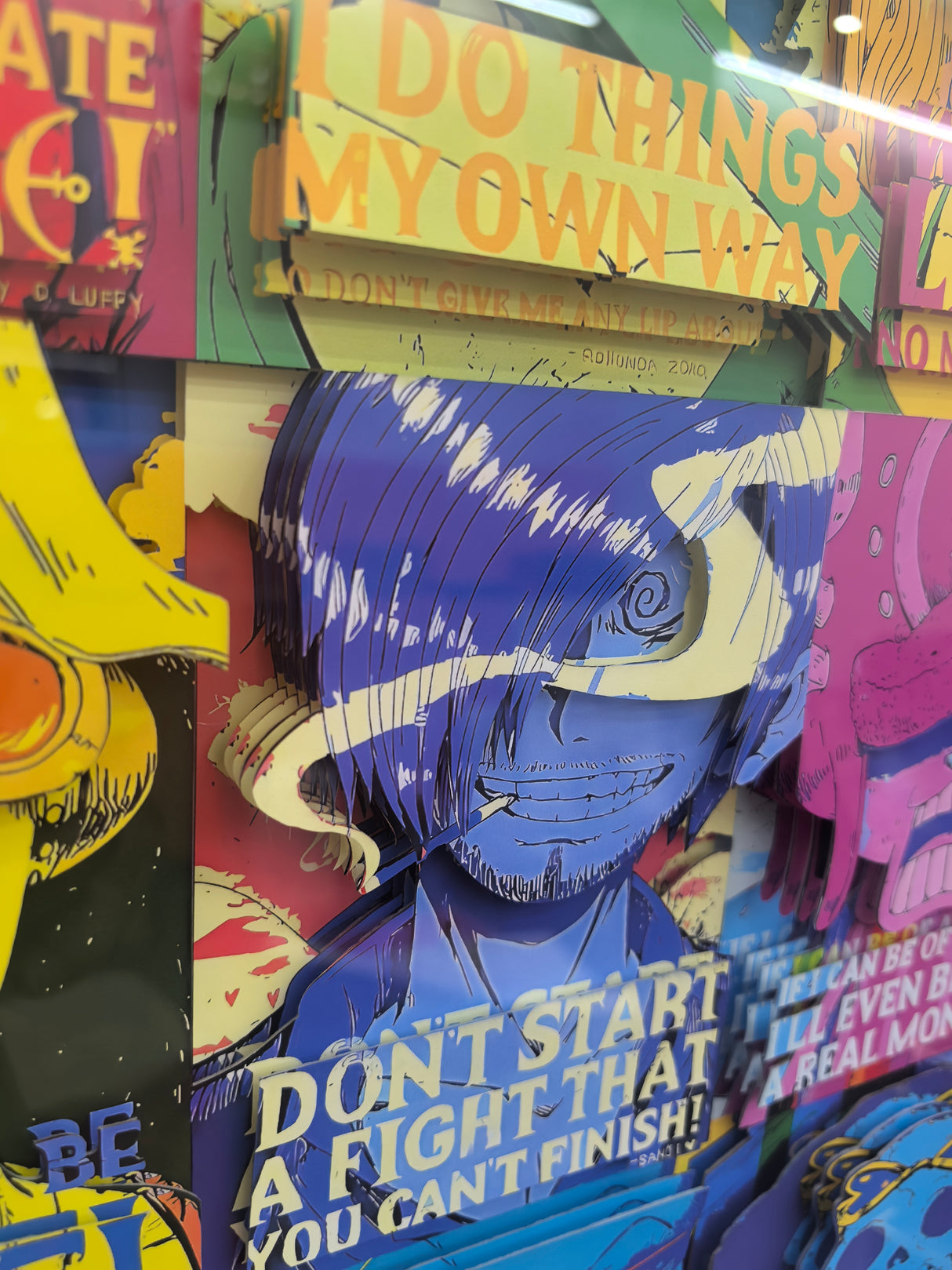 One Piece Handmade Multilayer Decorative 3D Paper Craft Frame