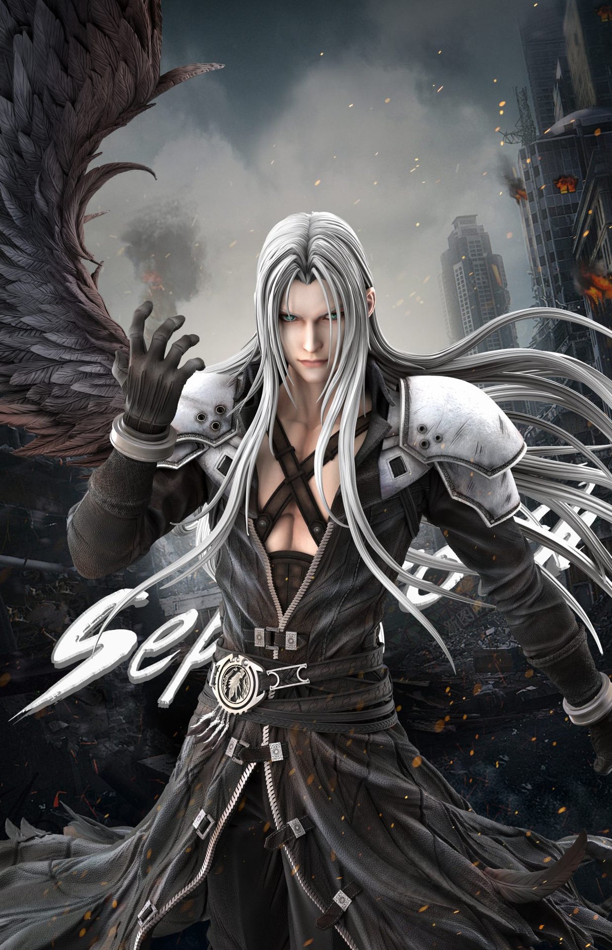 Hunter Fan Studio Final Fantasy 7 Sephiroth 1/6 Scale Resin Statue