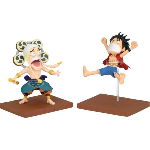 One Piece World Collectable Figure Log Stories Enel & Luffy