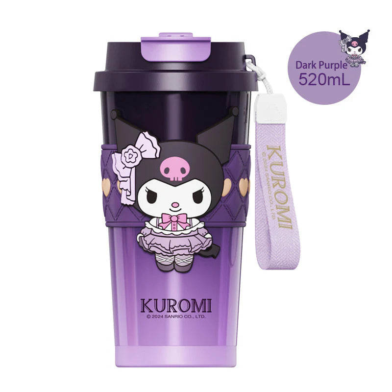 Official Sanrio Insulated Coffee Cup with Straw