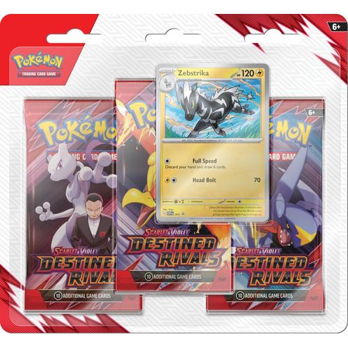 POKÉMON TCG Scarlet & Violet: Destined Rivals Three Booster Blister