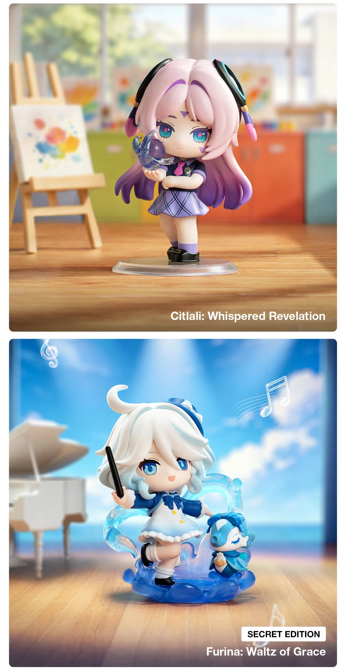 POPMART Genshin Impact Academy's Light & Shadow Poetry Figure Blind Box
