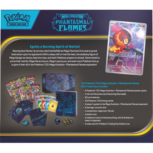 LIMITED TO 1 PER PERSON Pokemon TCG: Mega Evolution Phantasmal Flames Elite Trainer Box