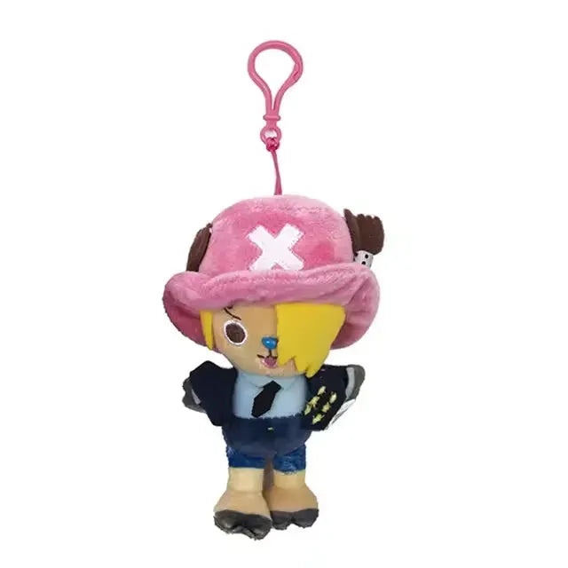 One Piece Tony Tony Chopper Costume Sanji Plush Doll Keychain