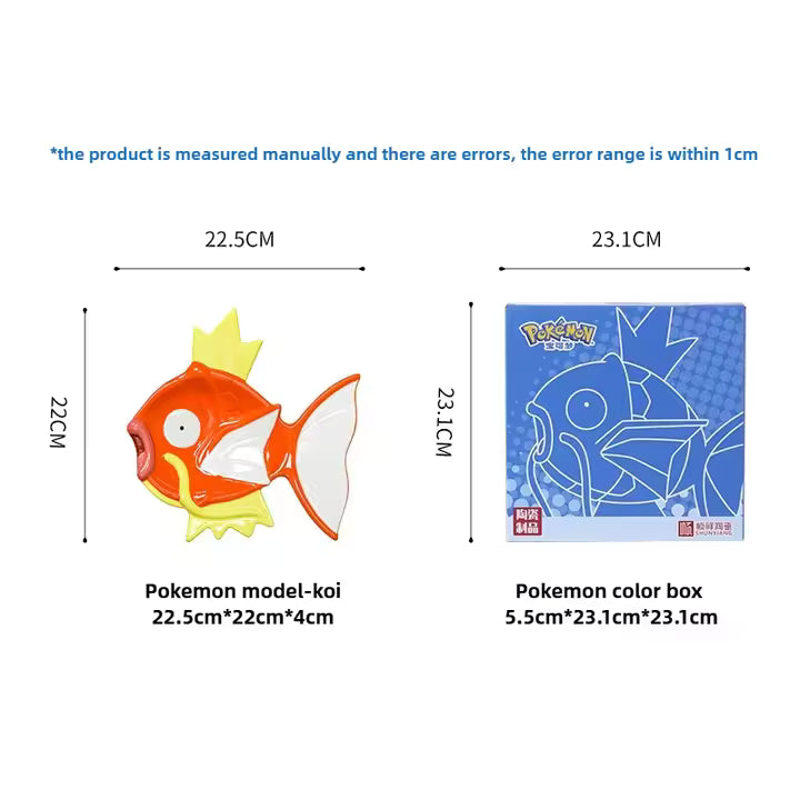 Official Pokemon x Shunxiang Ceramic Magikarp Ceramic Dinner Plate