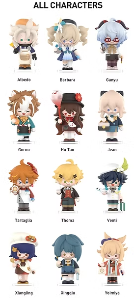 Genshin Impact Dress-Up Dreams Themed Chibi Series Figures