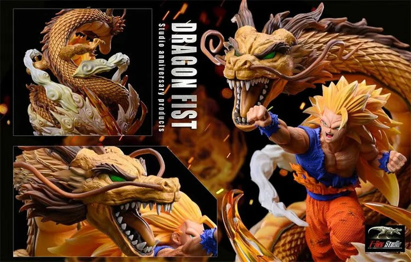 T-Rex Studio Dragon Ball Son Goku Dragon Fist Super Saiyan 3 Resin Statue