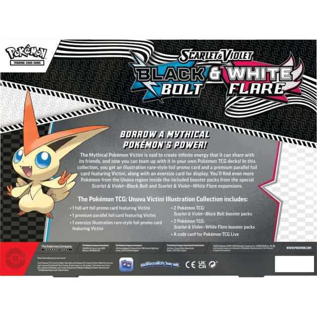 POKÉMON TCG: Black Bolt & White Flare Victini Illustration Collection