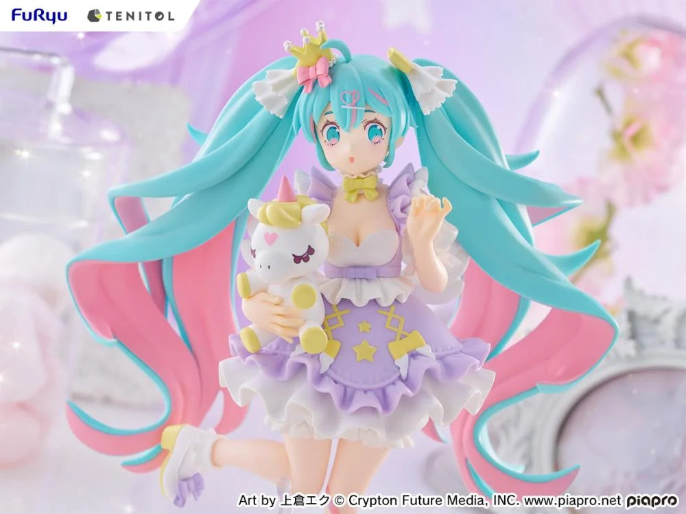 Vocaloid Tenitol Hatsune Miku (Yumekawa Princess Lavender Ver.) Figure