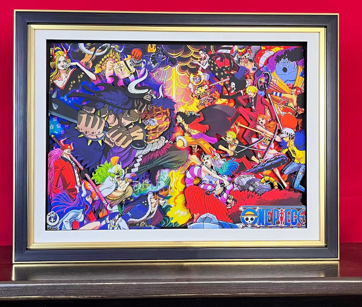 One Piece Handmade Multilayer Decorative 3D Paper Craft Frame