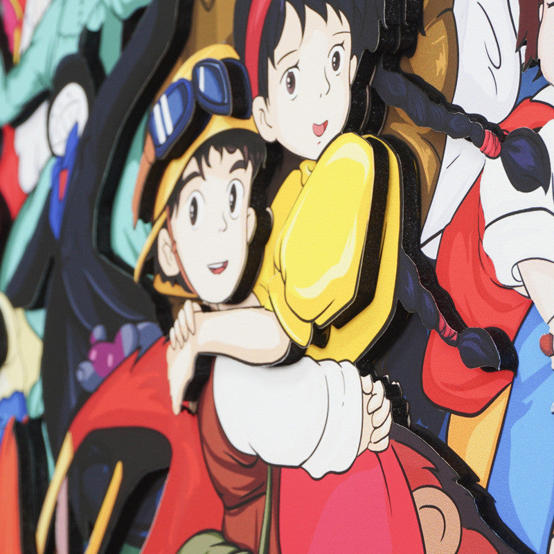 Studio Ghibli Handmade Multilayer Decorative 3D Paper Craft Frame