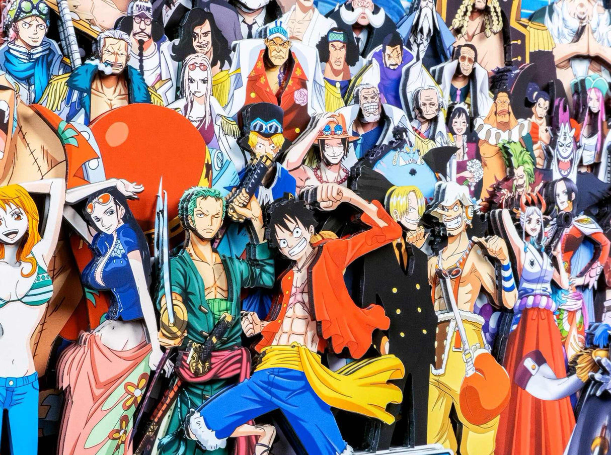 One Piece Handmade Multilayer Decorative 3D Paper Craft Frame