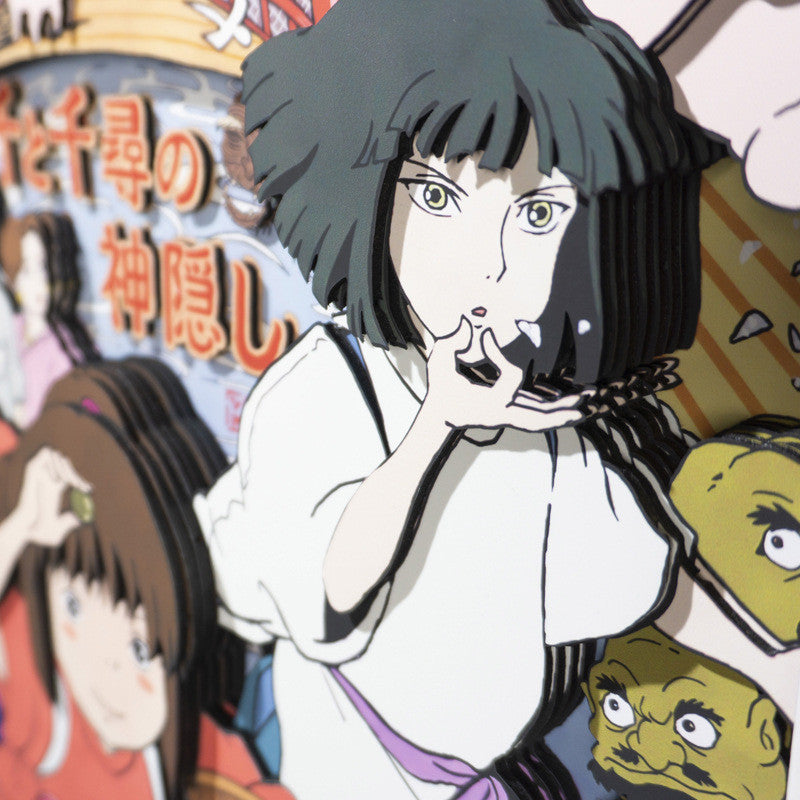 Studio Ghibli Handmade Multilayer Decorative 3D Paper Craft Frame