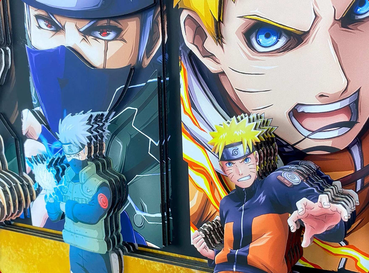 Naruto Handmade Multilayer Decorative 3D Paper Craft Art Frame
