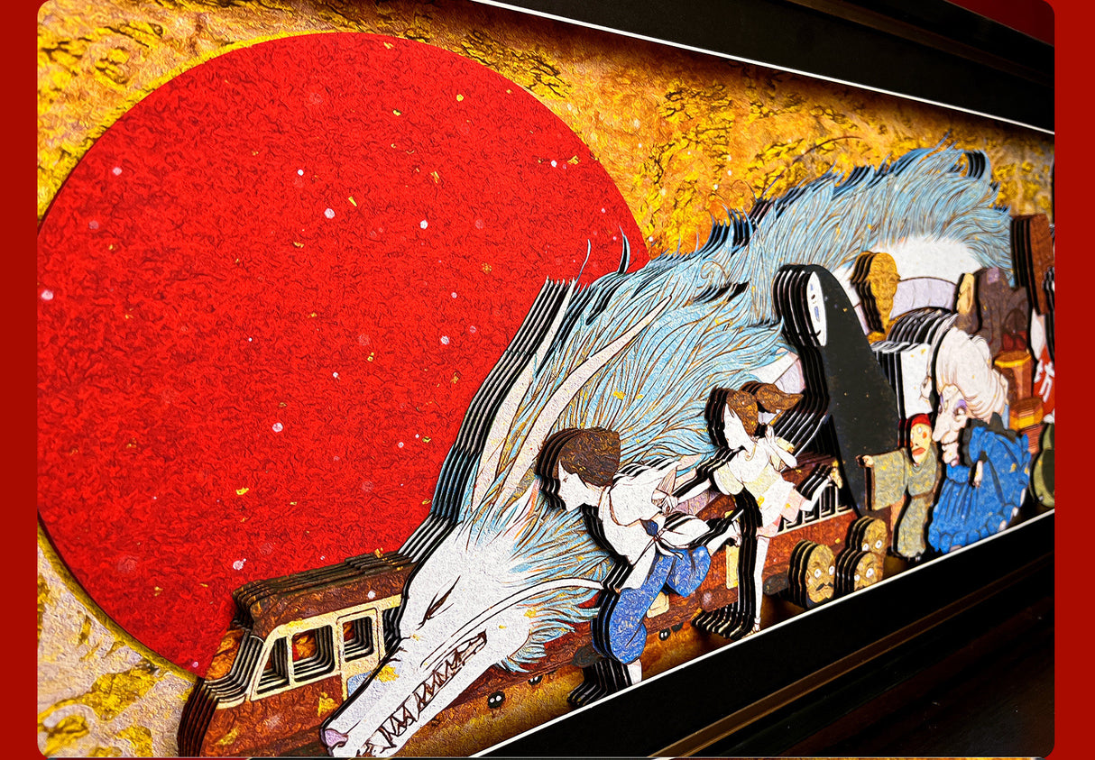 Studio Ghibli Handmade Multilayer Decorative 3D Paper Craft Frame