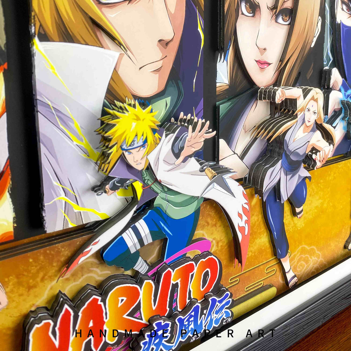 Naruto Handmade Multilayer Decorative 3D Paper Craft Art Frame