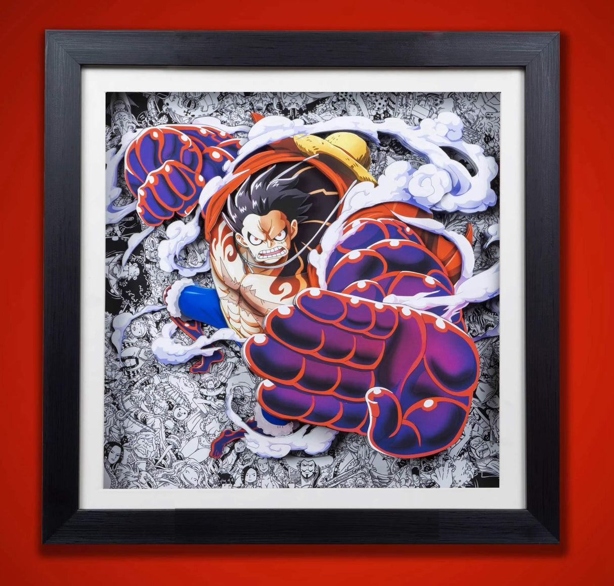 One Piece Handmade Multilayer Decorative 3D Paper Craft Frame