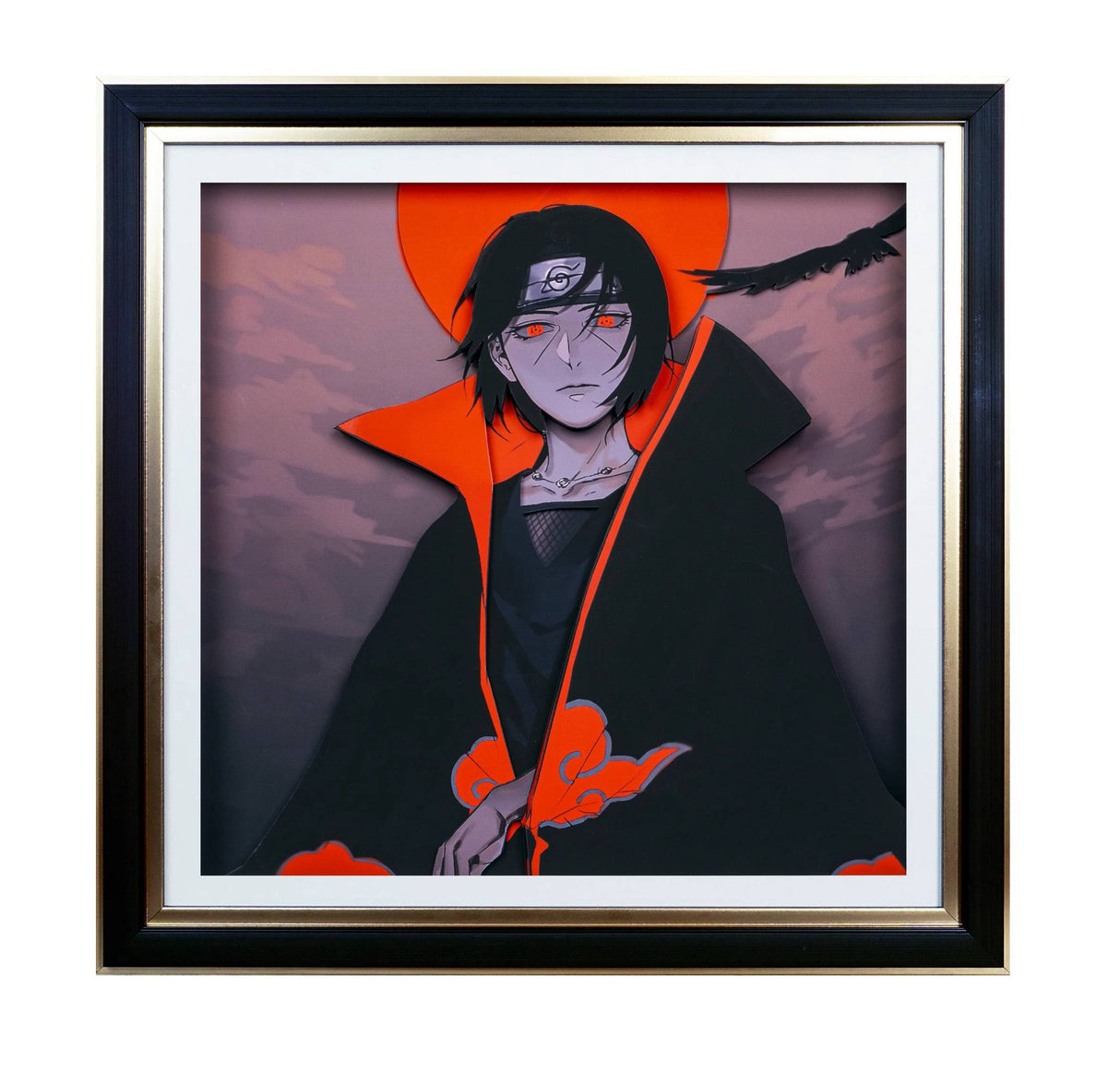 Naruto Handmade Multilayer Decorative 3D Paper Craft Art Frame
