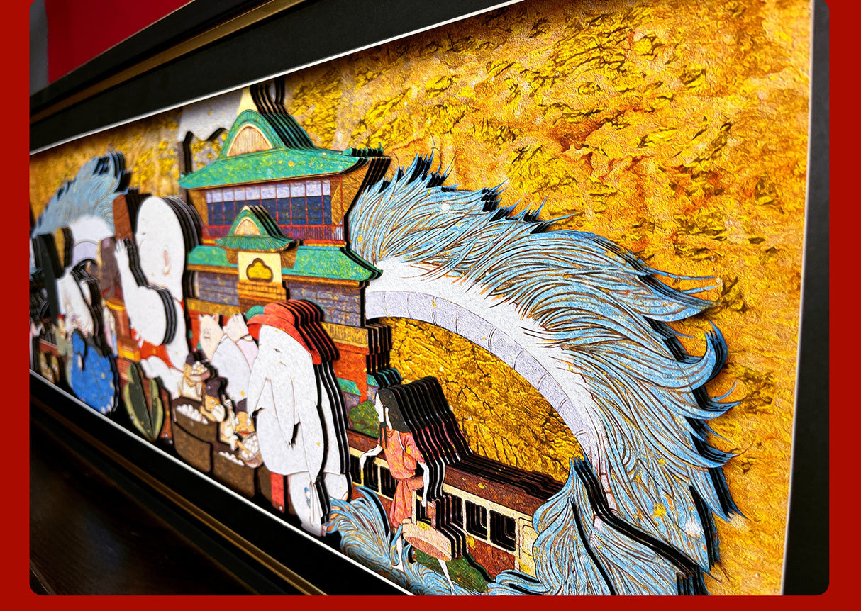 Studio Ghibli Handmade Multilayer Decorative 3D Paper Craft Frame
