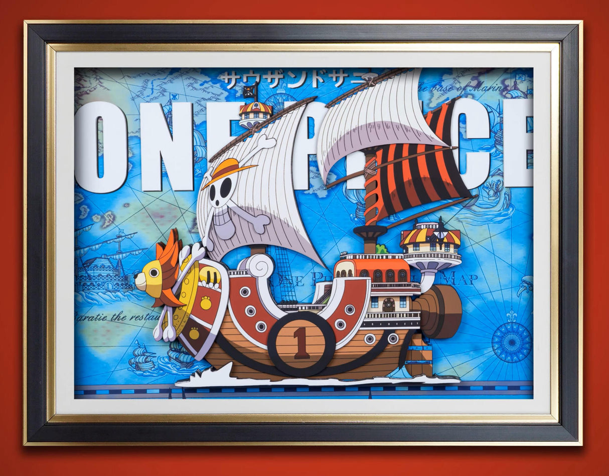 One Piece Handmade Multilayer Decorative 3D Paper Craft Frame