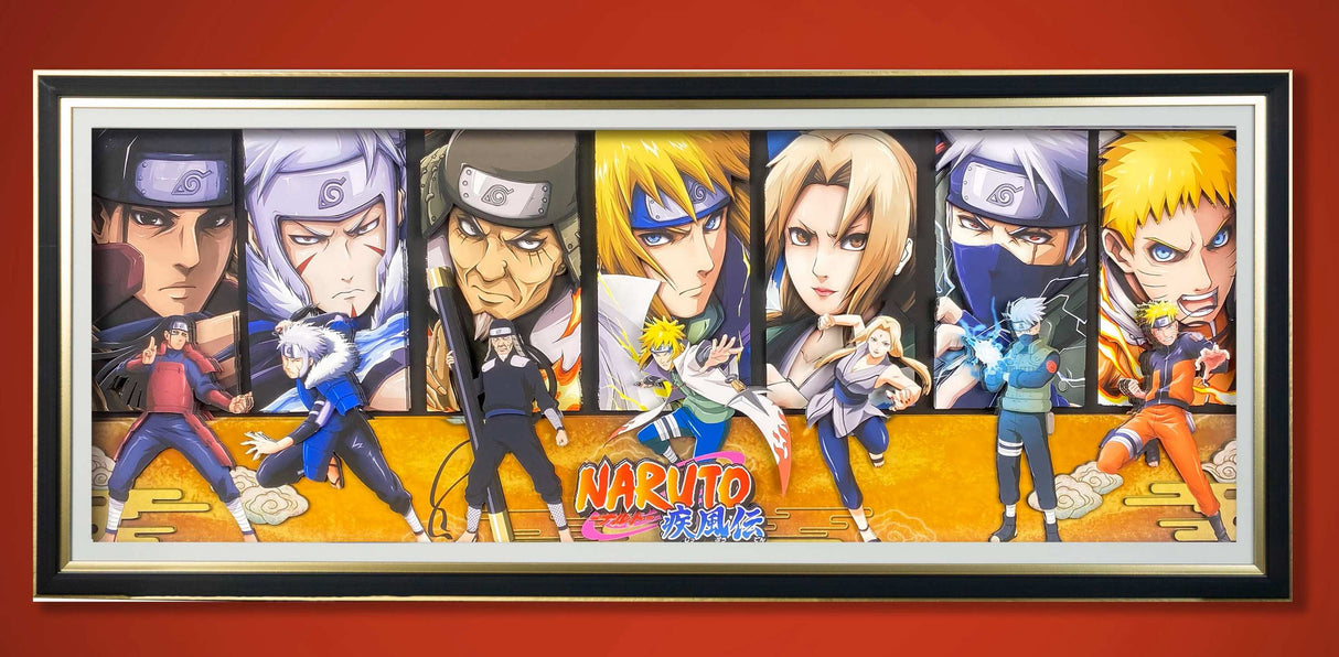 Naruto Handmade Multilayer Decorative 3D Paper Craft Art Frame