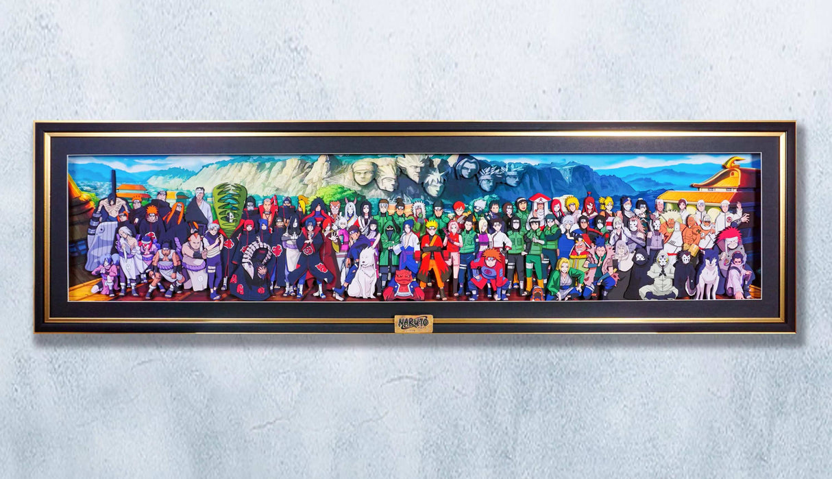 Naruto Handmade Multilayer Decorative 3D Paper Craft Art Frame