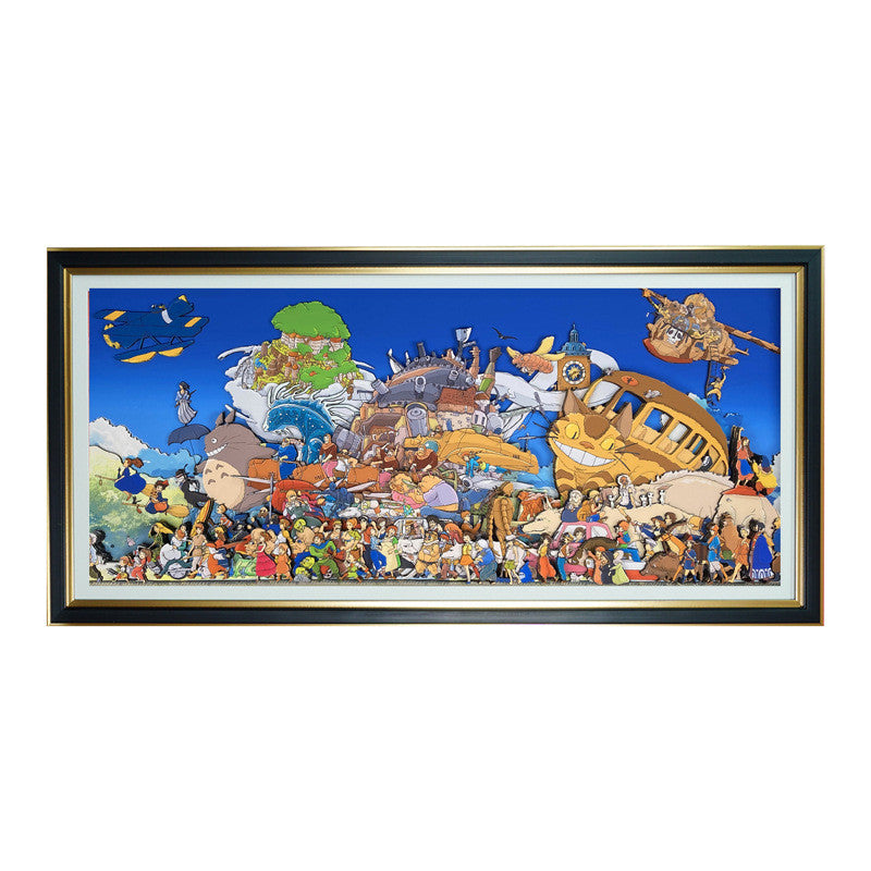 Studio Ghibli Handmade Multilayer Decorative 3D Paper Craft Frame