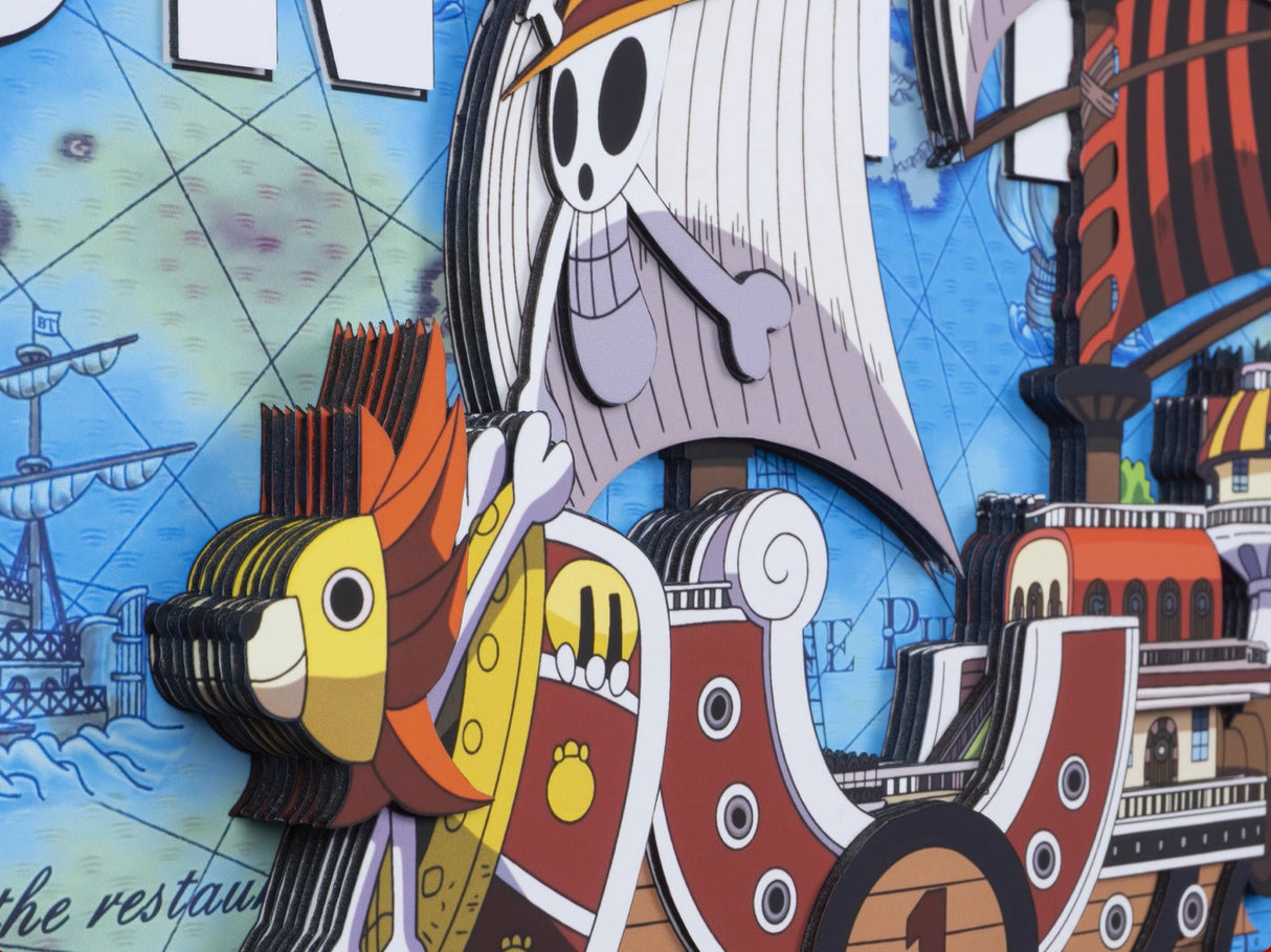 One Piece Handmade Multilayer Decorative 3D Paper Craft Frame