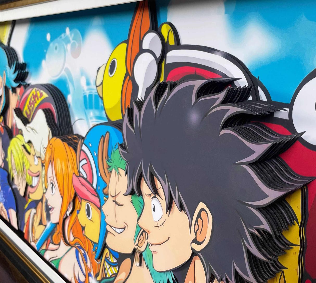 One Piece Handmade Multilayer Decorative 3D Paper Craft Frame